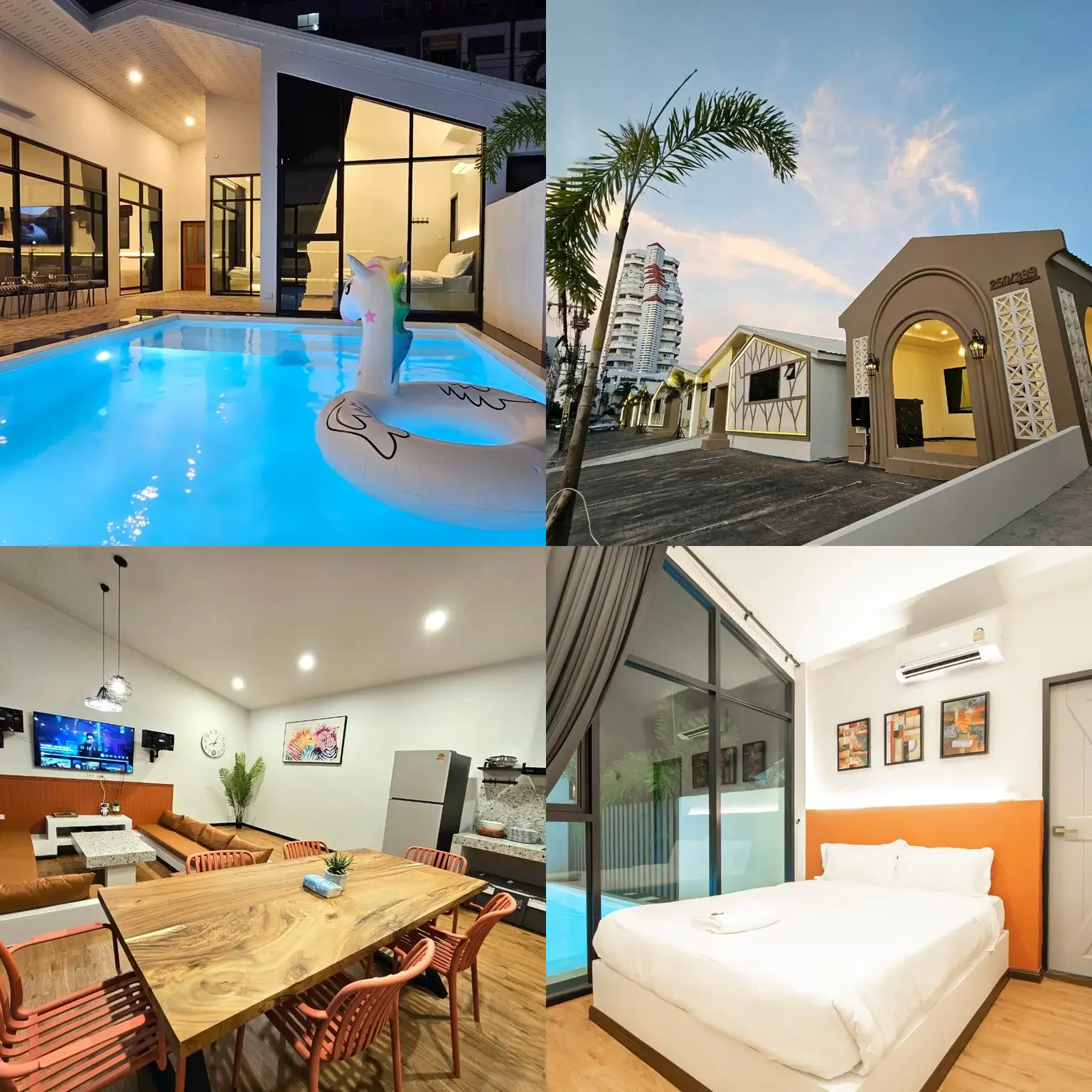 ภาพประกอบสระว่ายน้ำ บ้านพัก และพื้นที่นั่งเล่นของ Madaguscar Private Pool Villa-Pattaya