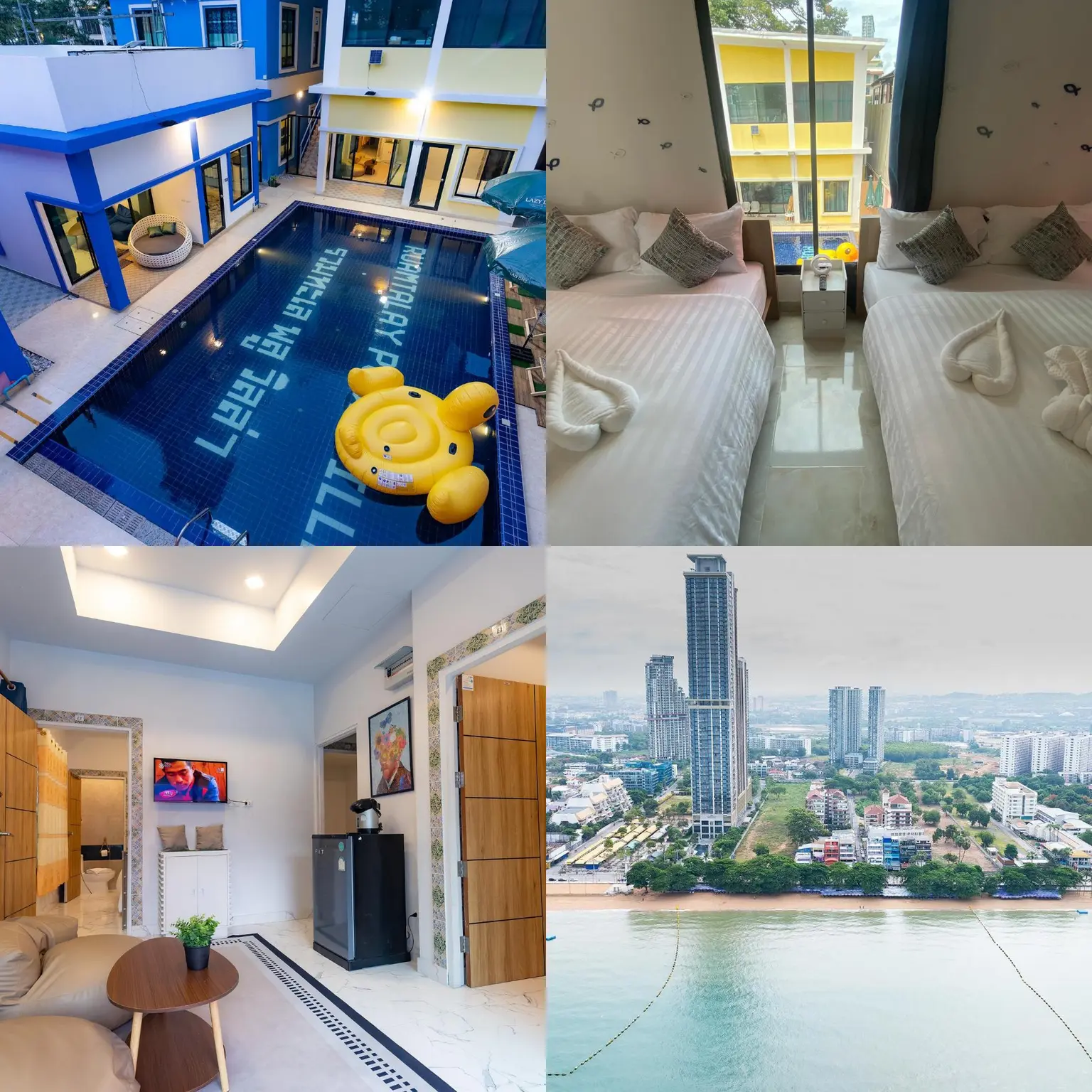 ภาพประกอบสระว่ายน้ำและห้องพักของ Talay Pool Villa Jomtien