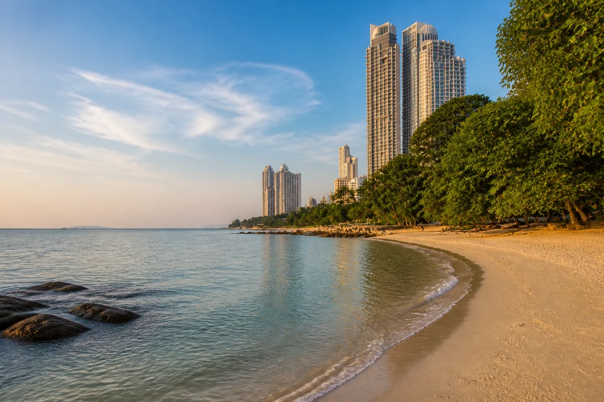 ภาพจำลองจาก AI ของหาดวงศ์อมาตย์ พัทยาเหนือ